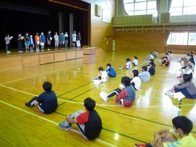 ２学期の目標発表①