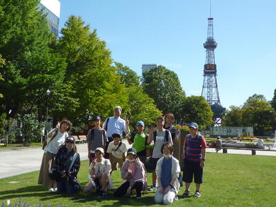 大通公園にて