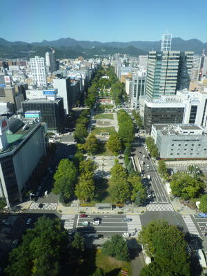 展望台からの大通公園